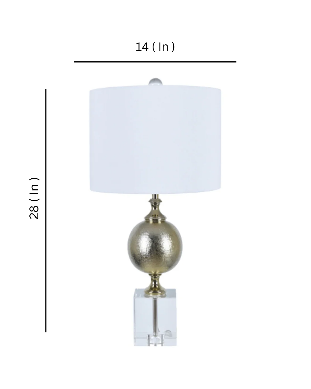 Crystal Table Lamp / Pair