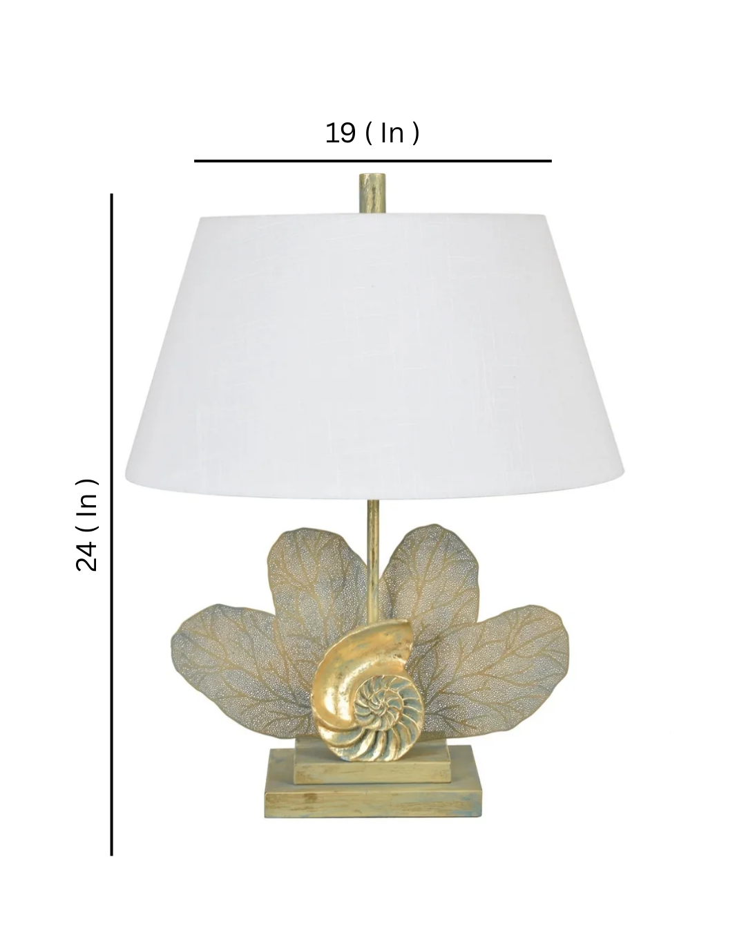 Ammonite Table Lamp / Pair