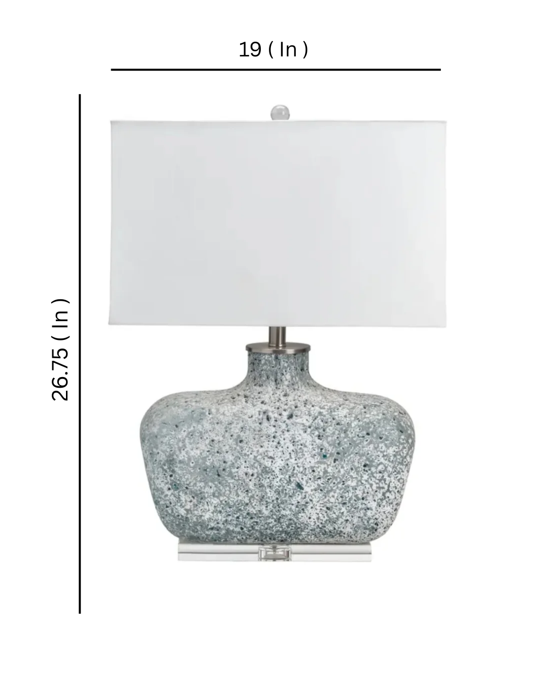 Bauer blown glass table lamp / Single Piece