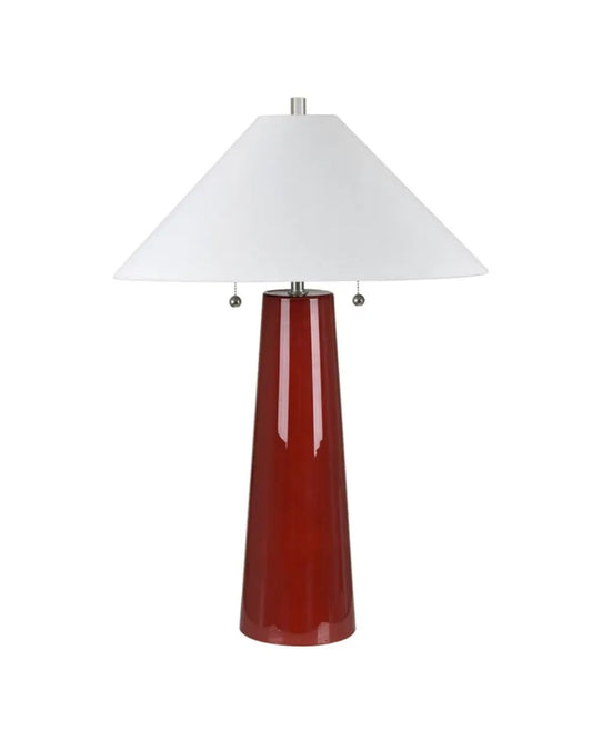 Tapered Twin Pulls Table Lamp / Pair
