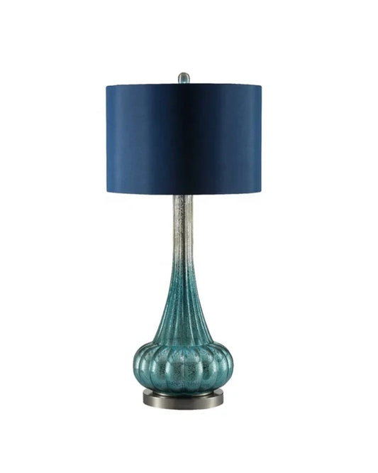 Peacock Blue Table Lamp / Pair