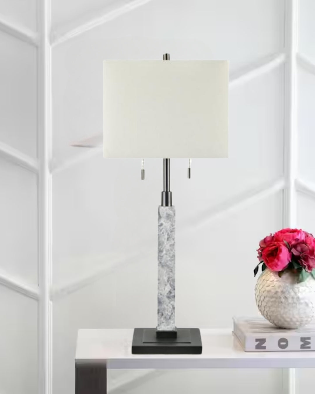 Evans Column Table Lamp / Pair