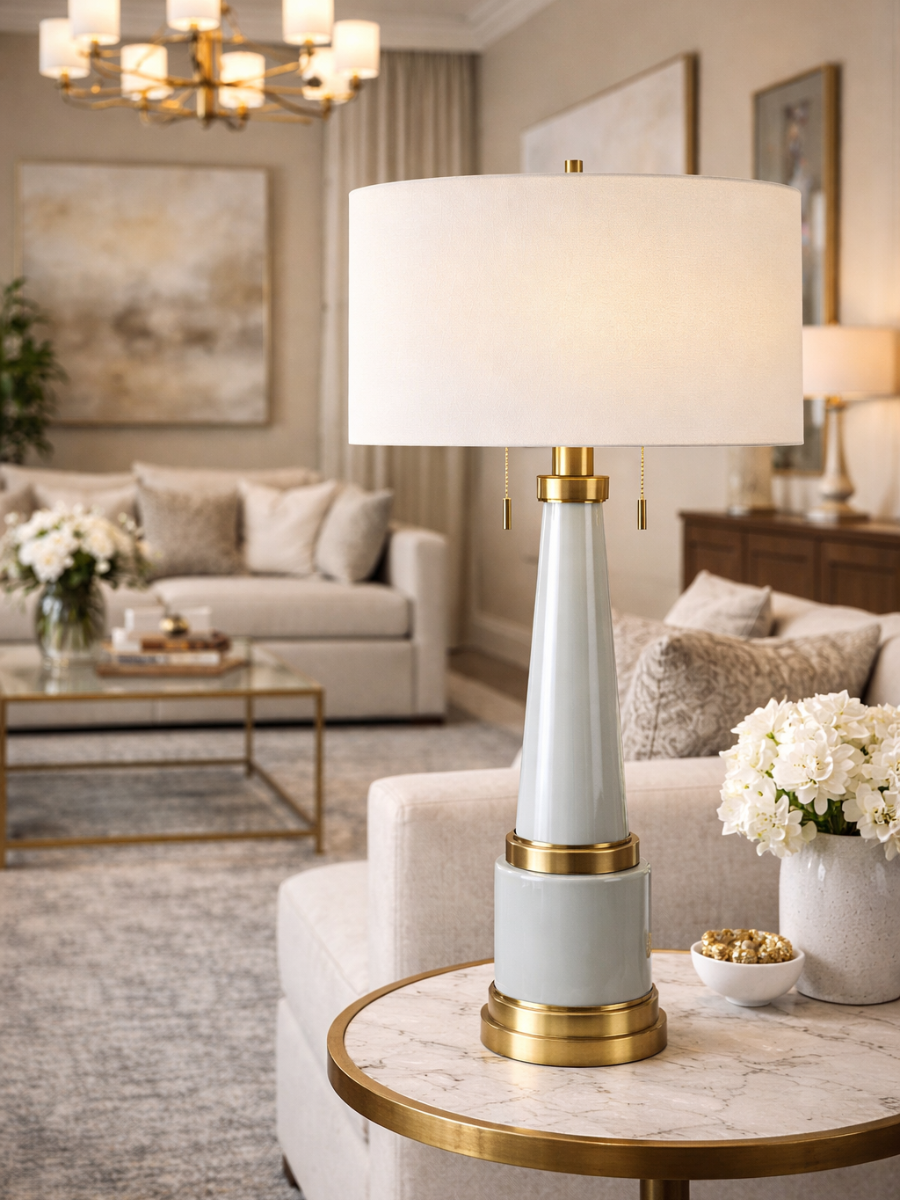 Meyers Column Table Lamp / Pair